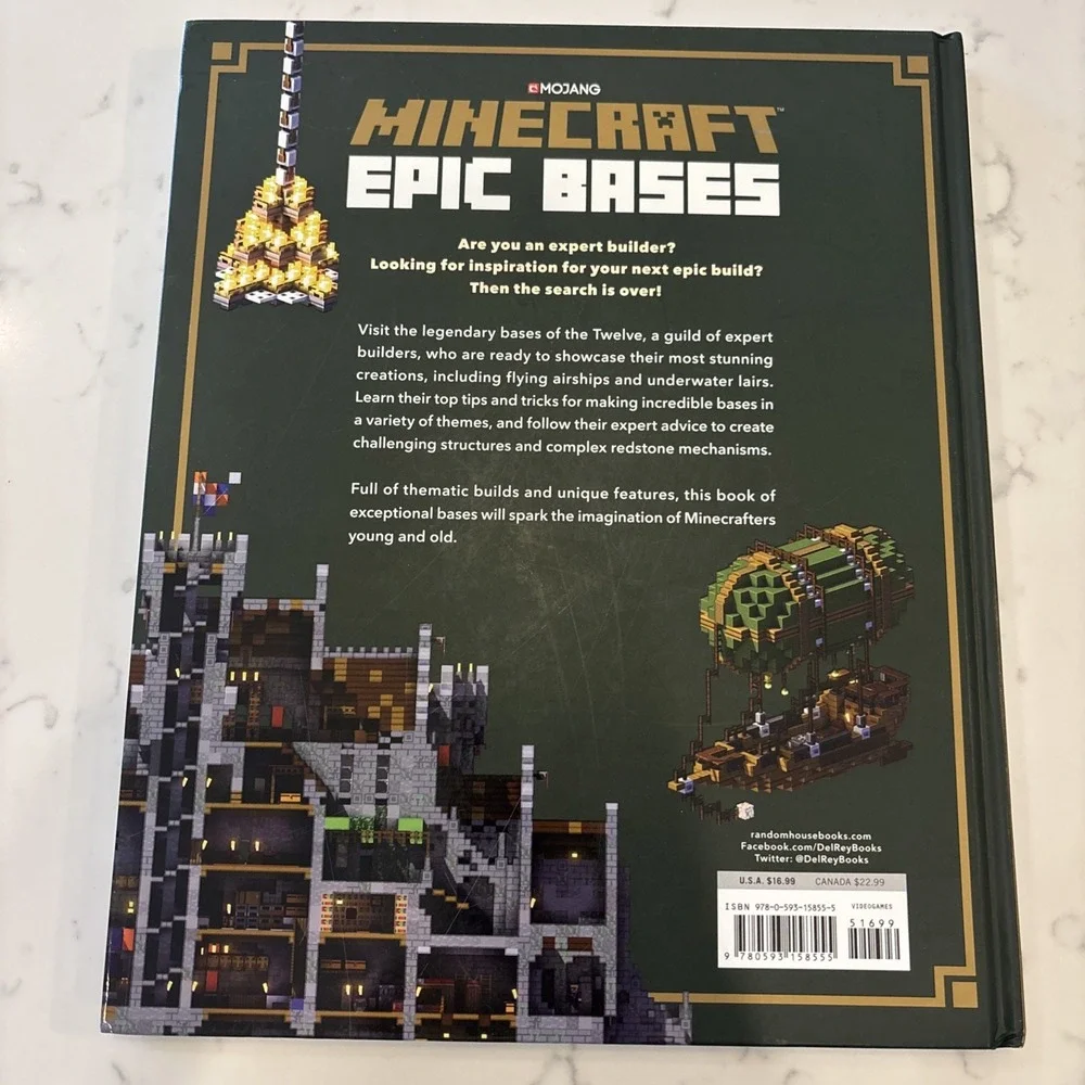 Minecraft: Epic Bases - Hardcover Mojang AB Builds To Spark Imagination
